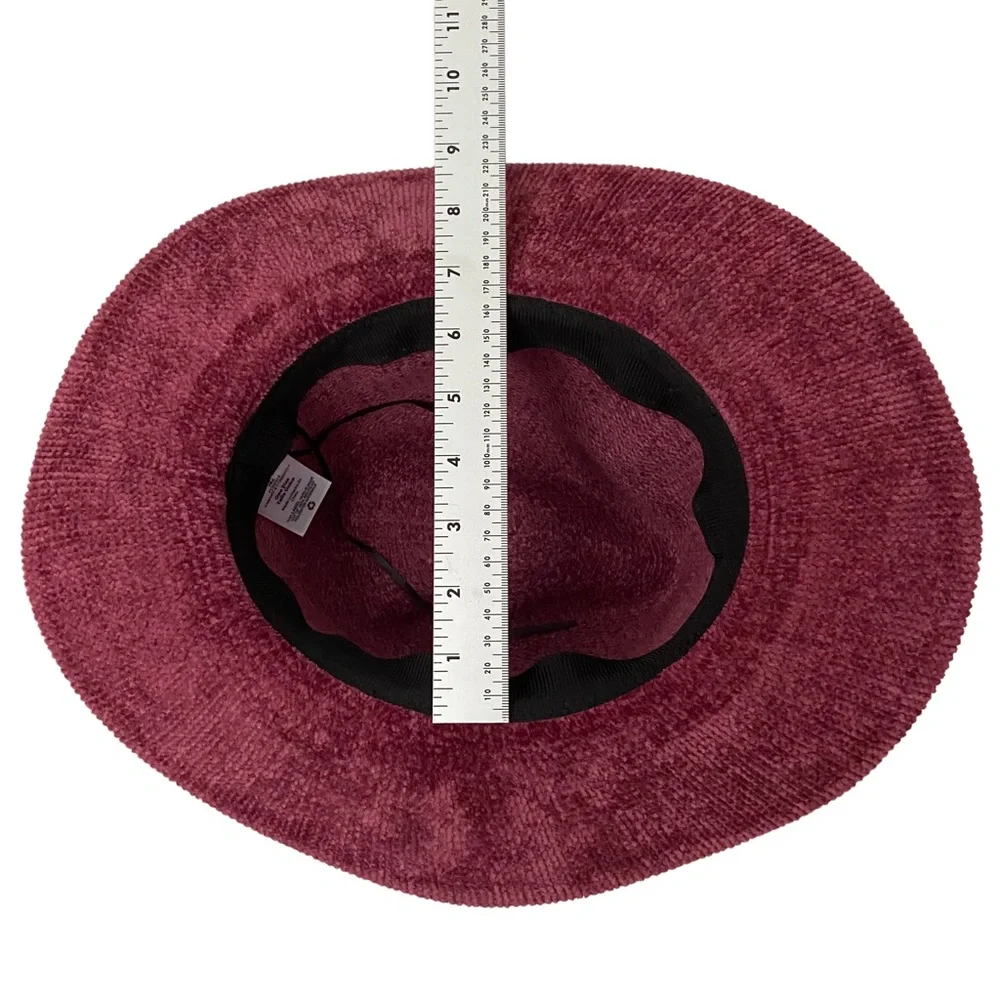 Mini Corduroy Wide Brim Pink Mauve Ladies Fall Corduroy Hat